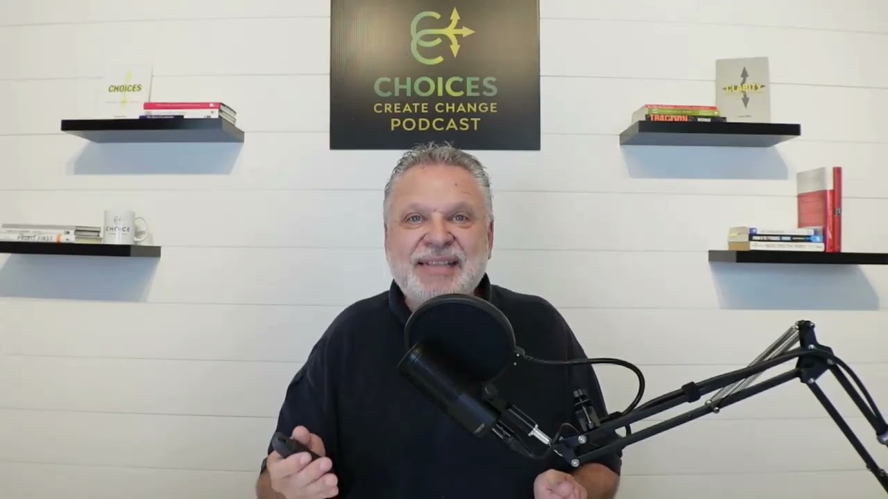 Bobby Mink recording the Choices Create Change podcast