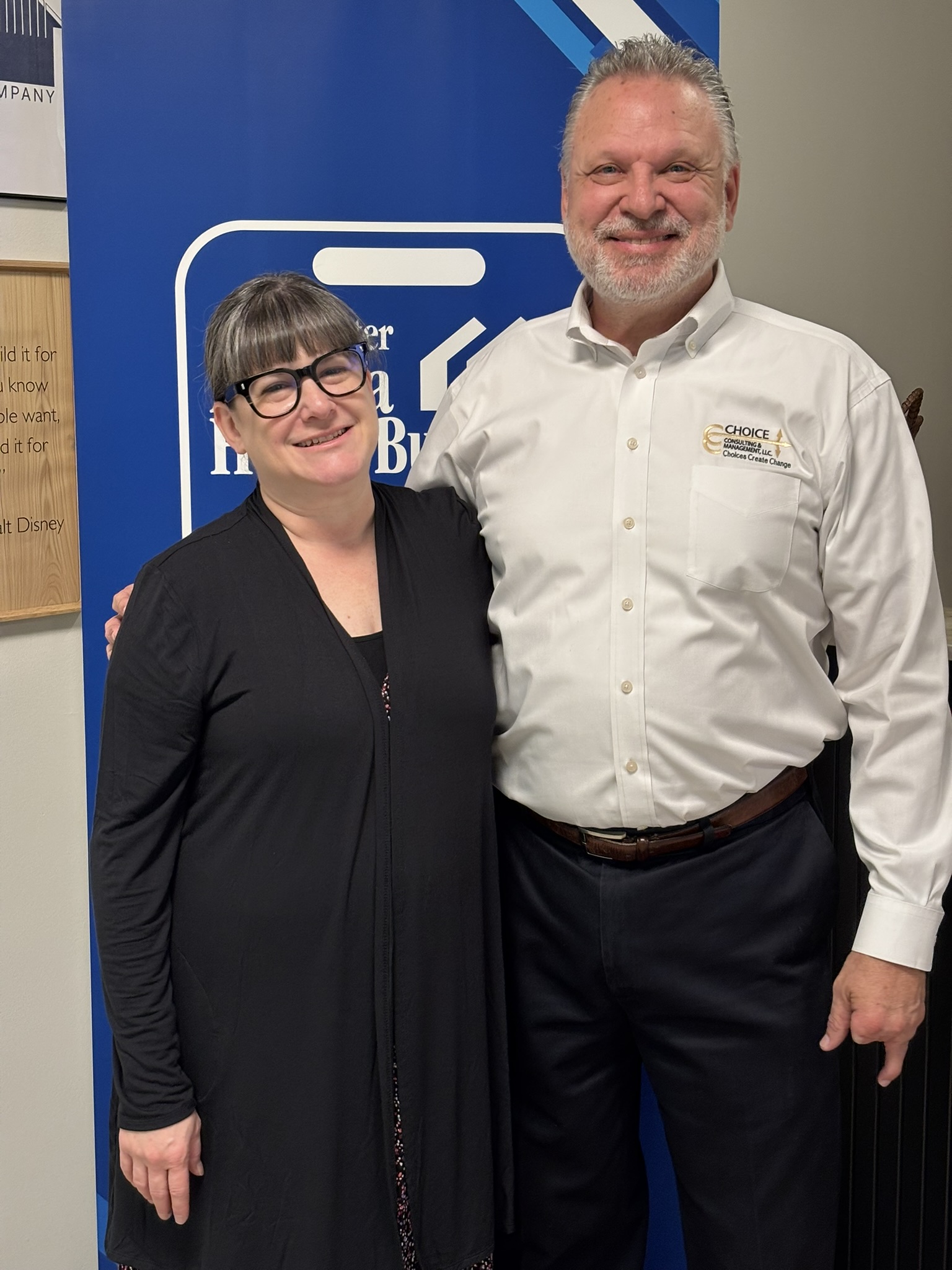 Bobby Mink with Valerie Braverman, Education Director, Greater Atlanta Home Builders Association